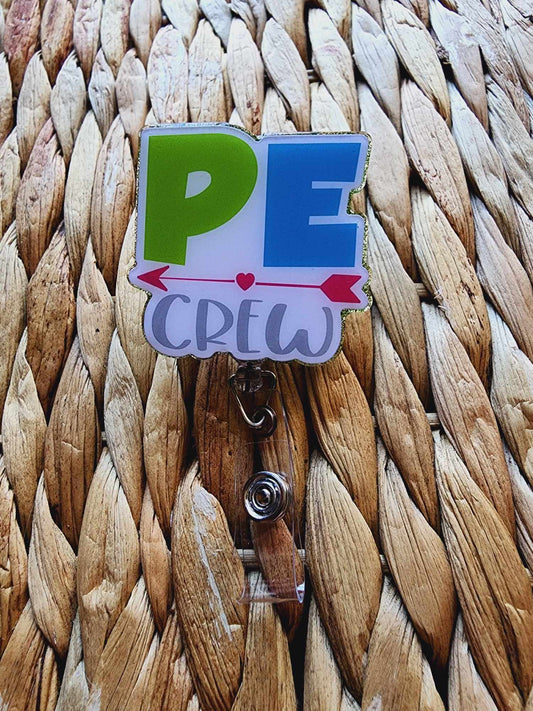 PE Physical Education Badge Reel