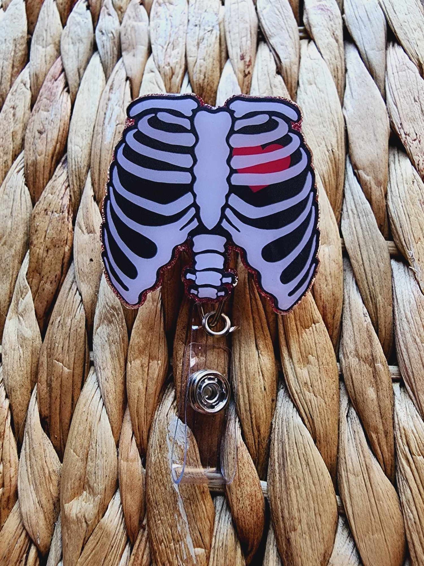 Rib Cage & Heart Badge Reel