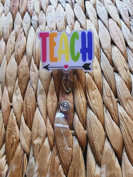 Teach Arrow Badge Reel