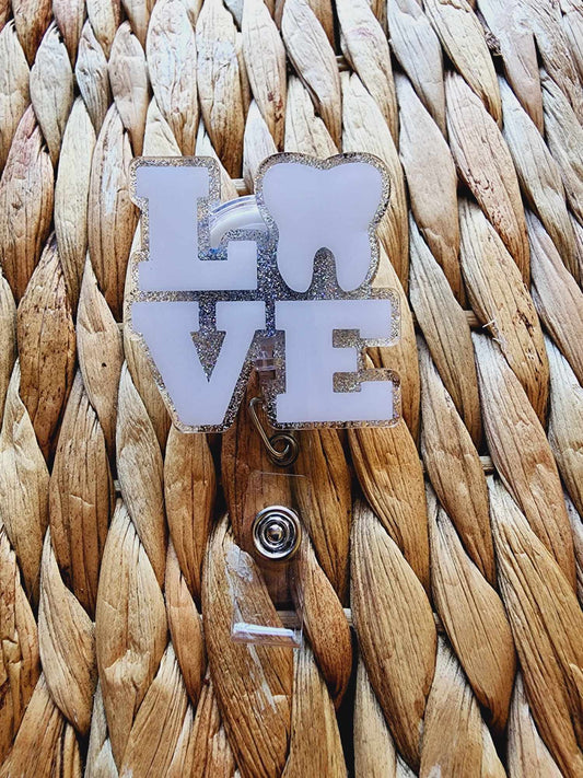 Love Tooth Badge Reel