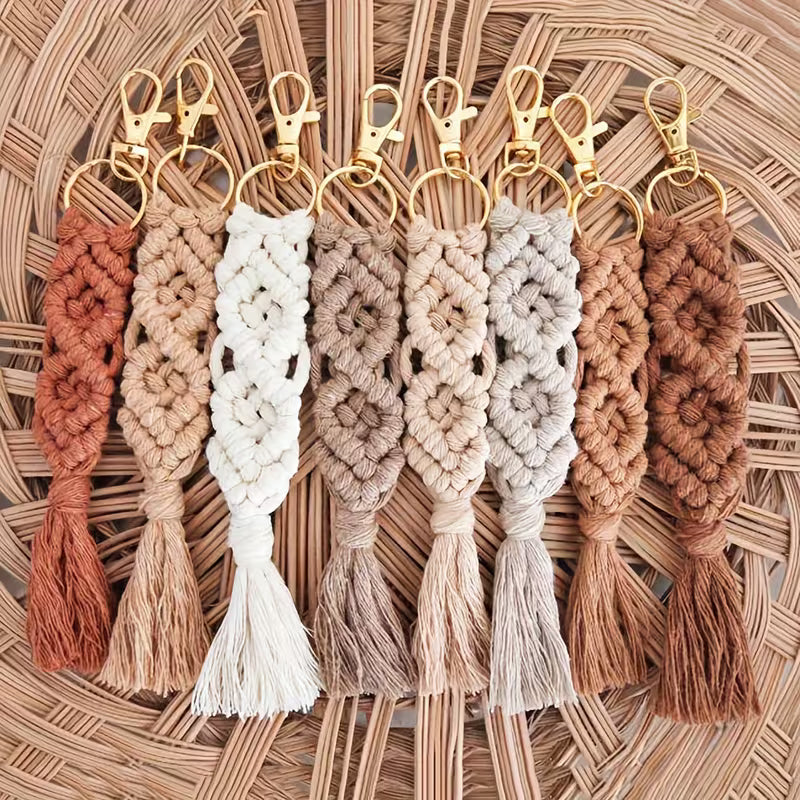 Boho Macramé Keychains