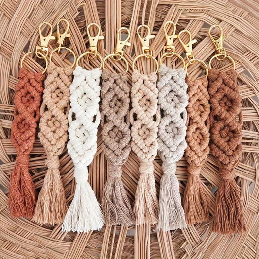 Boho Macramé Keychains