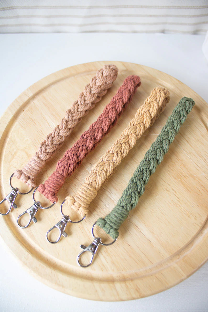 Braided Macrame Wristlet