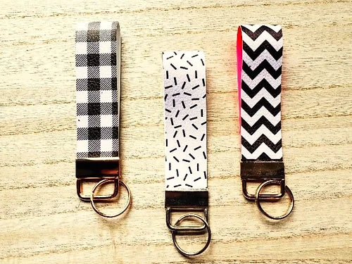 Faux Leather Key Fobs