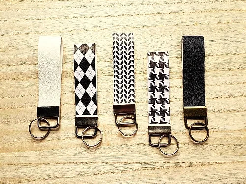 Faux Leather Key Fobs