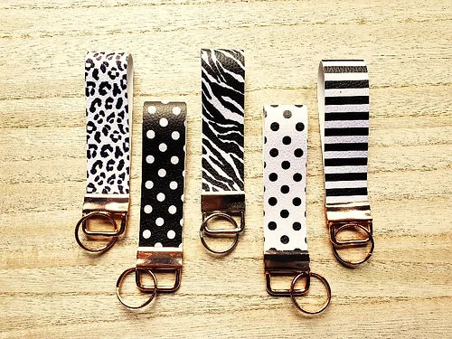 Faux Leather Key Fobs