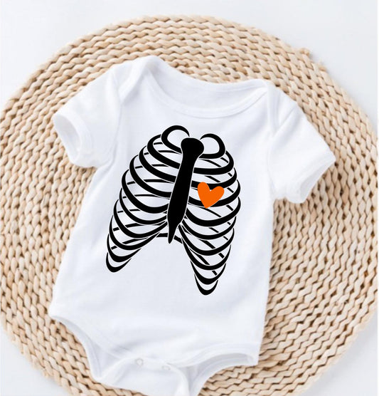 Orange Heart Rib Cage