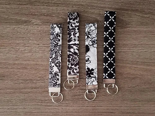 Black Print Key Fob Collection