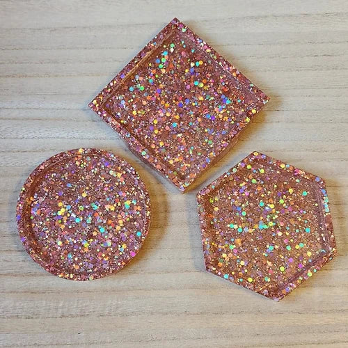 Pink Confetti Coasters